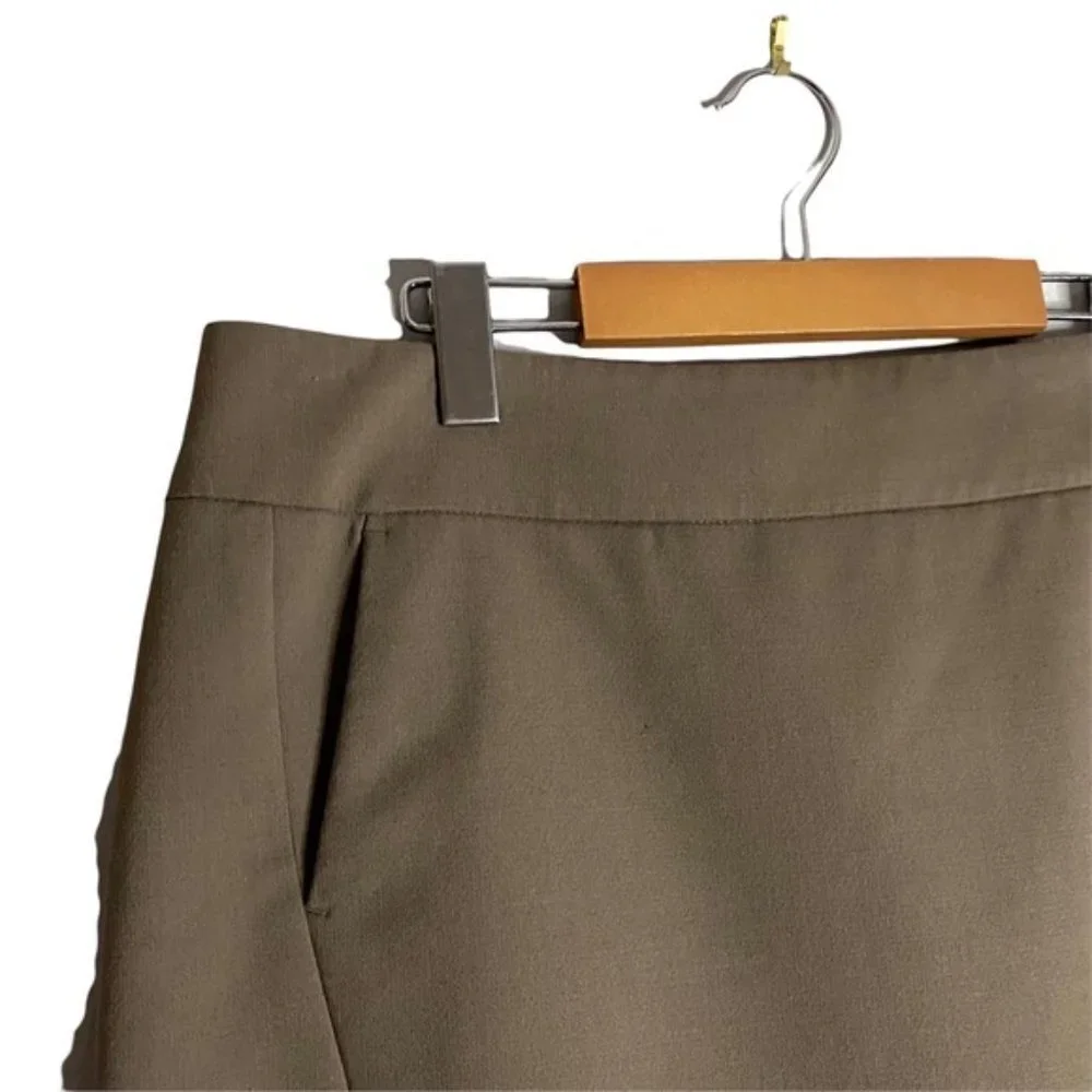 Ann Taylor Loft Women's Taupe Mini Formal Skirt